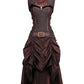 Carley Steampunk Corset Dress with Shrug