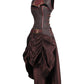 Carley Steampunk Corset Dress with Shrug