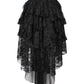 Feofil Burlesque Skirt in Black Lace