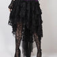 Feofil Burlesque Skirt in Black Lace