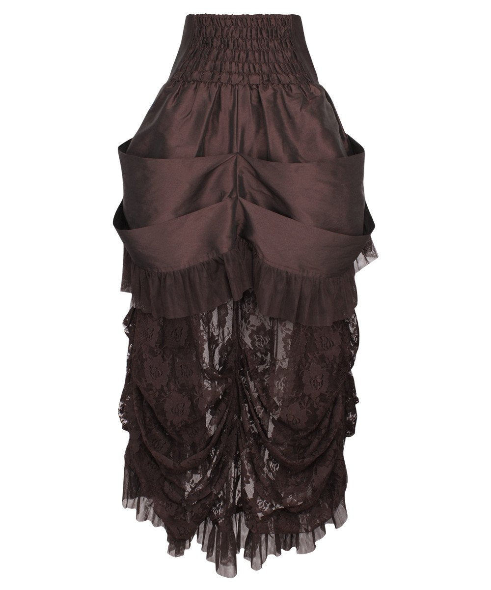 Filberta Brown Victorian Skirt