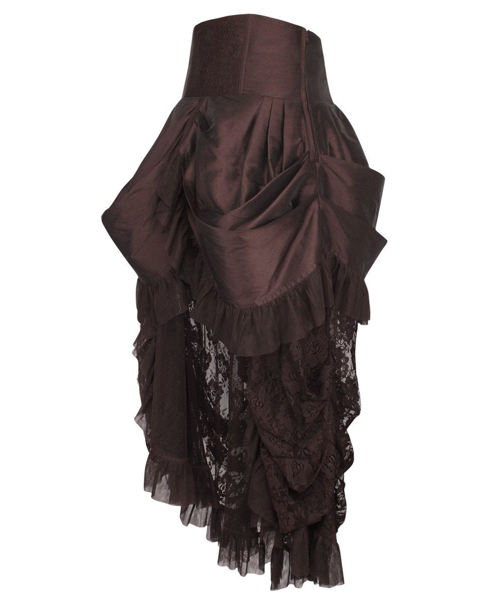 Filberta Brown Victorian Skirt