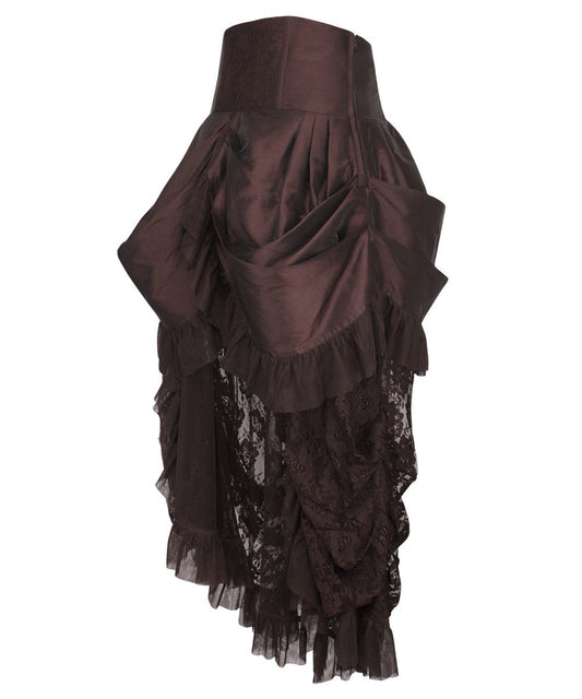 Filberta Brown Victorian Skirt