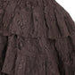 Akamu Brown Burlesque Lace Skirt