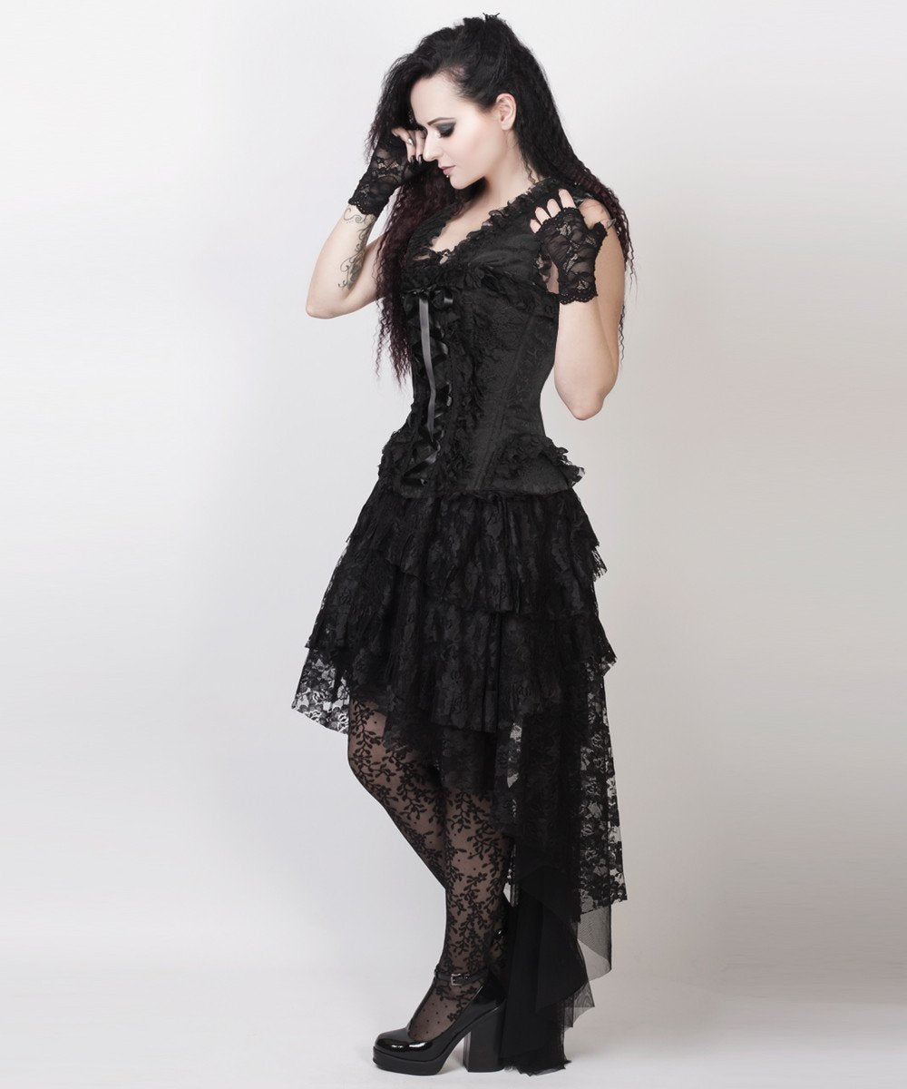 Leontiy Victorian Inspired Black Corset Dress brands4allcopy Leontiy Victorian Inspired Black Corset Dress brands4allcopy