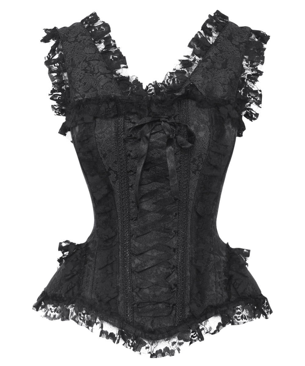 Akio Victorian Inspired Overbust Corset