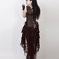 Ronnie Victorian Inspired Brown Corset Dress