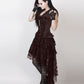 Ronnie Victorian Inspired Brown Corset Dress