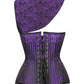 Flore Purple Brocade Gothic Corset with Bolero