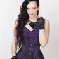 Flore Purple Brocade Gothic Corset with Bolero