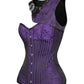 Flore Purple Brocade Gothic Corset with Bolero