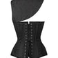 Roddy Gothic Black Brocade Corset with Bolero