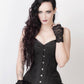 Roddy Gothic Black Brocade Corset with Bolero