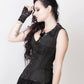 Roddy Gothic Black Brocade Corset with Bolero