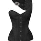 Roddy Gothic Black Brocade Corset with Bolero