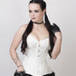 Aike Gothic White Brocade Corset with Bolero