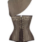 Cecelia Steampunk Gold Brocade Corset with Bolero