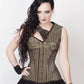 Cecelia Steampunk Gold Brocade Corset with Bolero