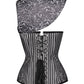 Lavrenti Silver Brocade Steampunk Corset with Bolero