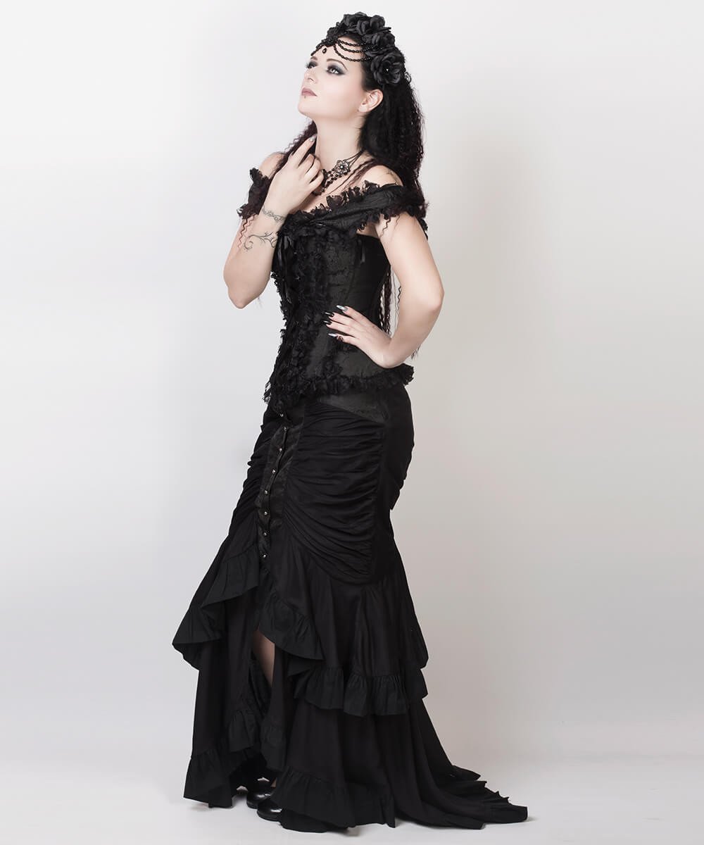 Laios Black Gothic Skirt