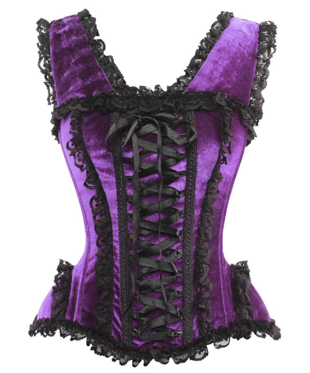 Ainoa Purple Victorian Inspired Corset