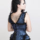 Fulton Turquoise Victorian Inspired Corset
