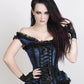 Fulton Turquoise Victorian Inspired Corset