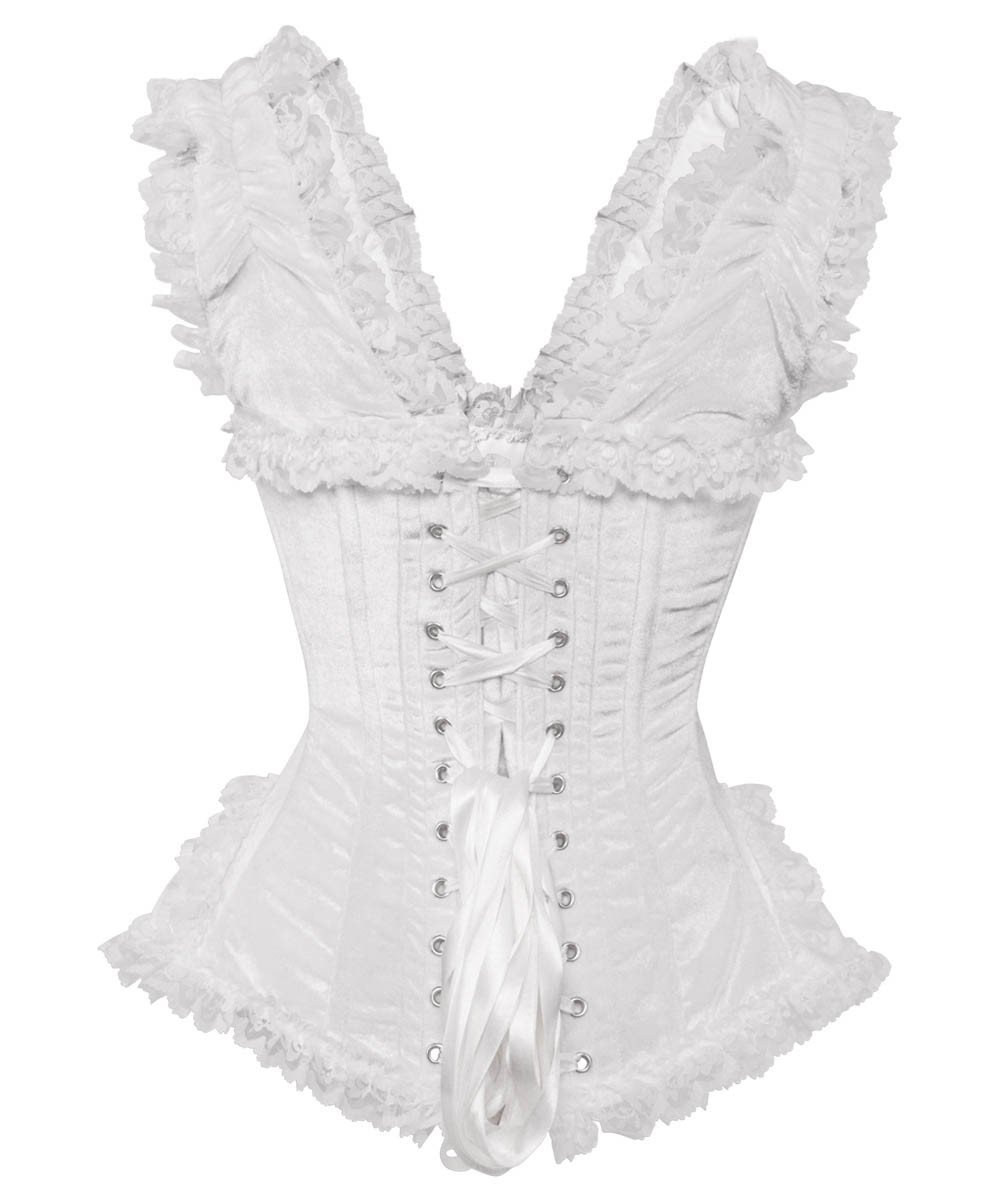 Aeson Victorian Inspired White Corset