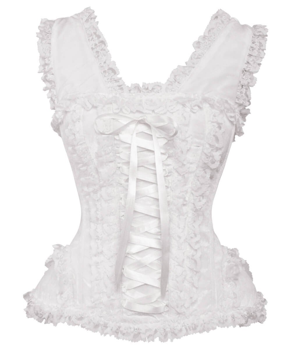 Aeson Victorian Inspired White Corset