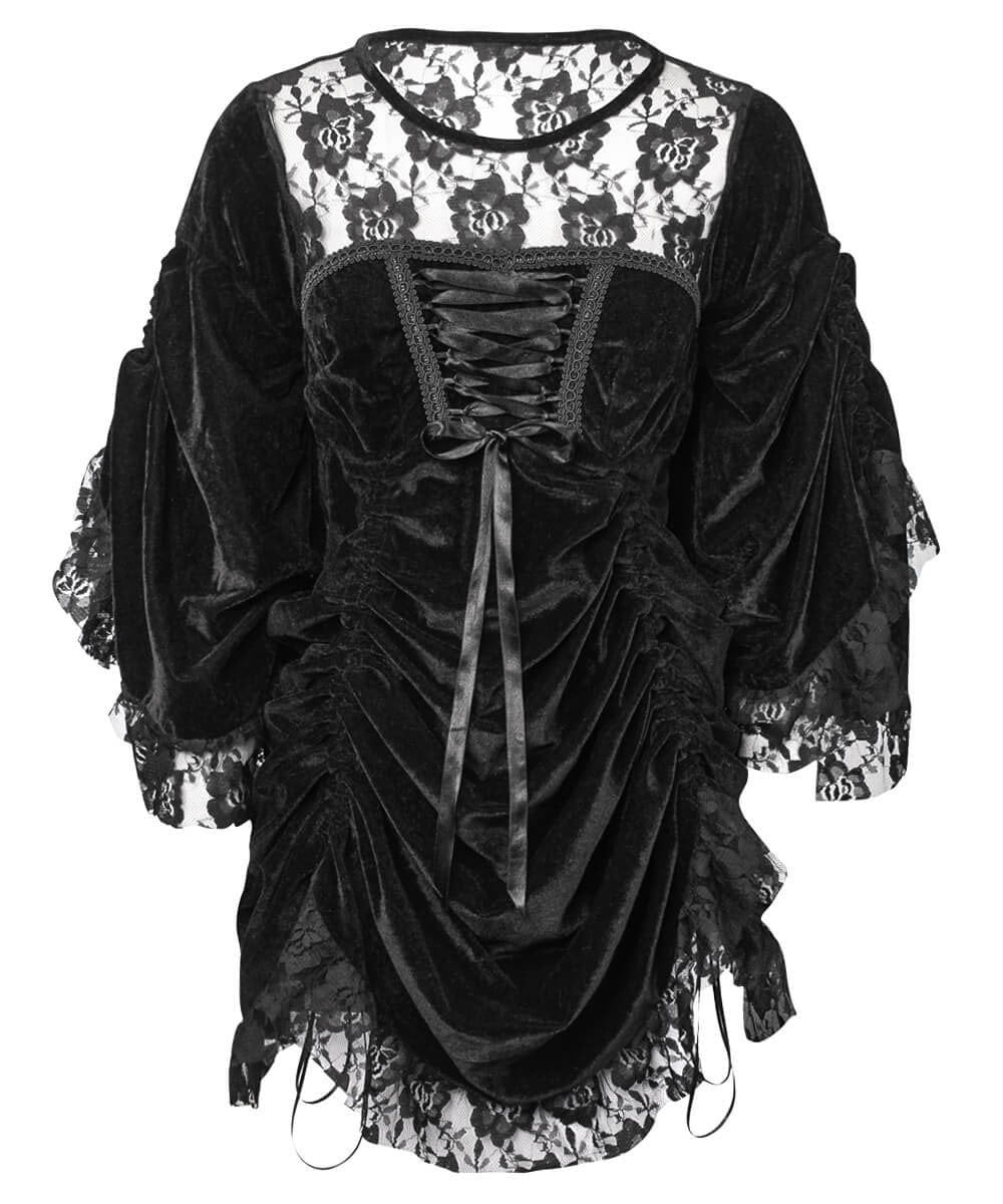 Roselle Black Gothic Dual Top & Dress