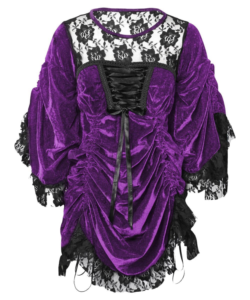 Afrim Purple Gothic Dual Top & Dress