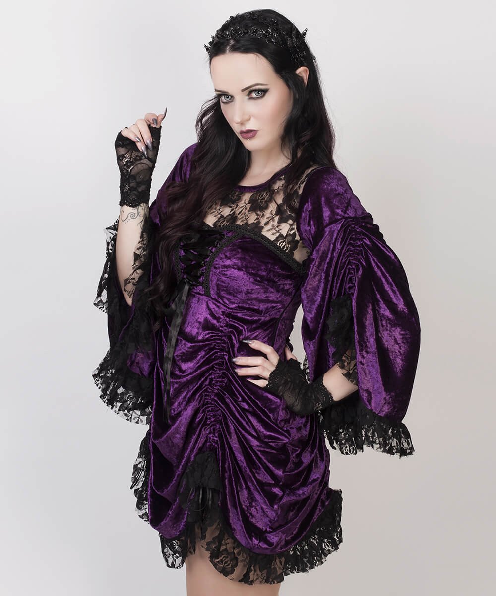 Afrim Purple Gothic Dual Top & Dress