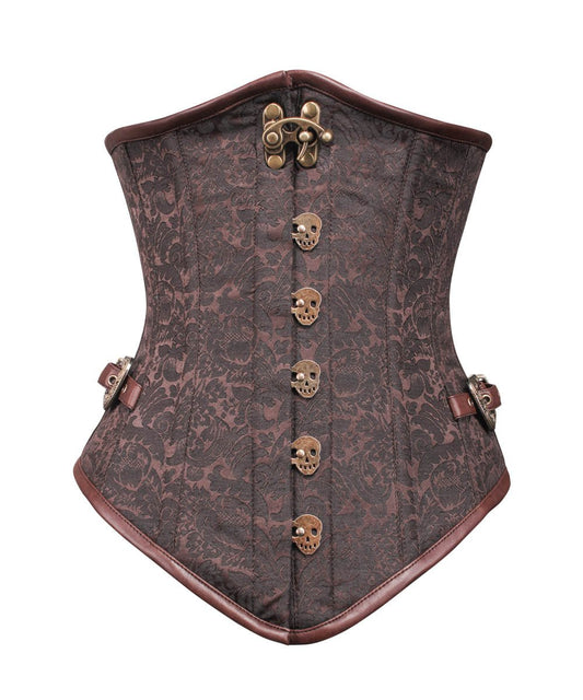 Femie Brocade Steampunk Underbust Corset