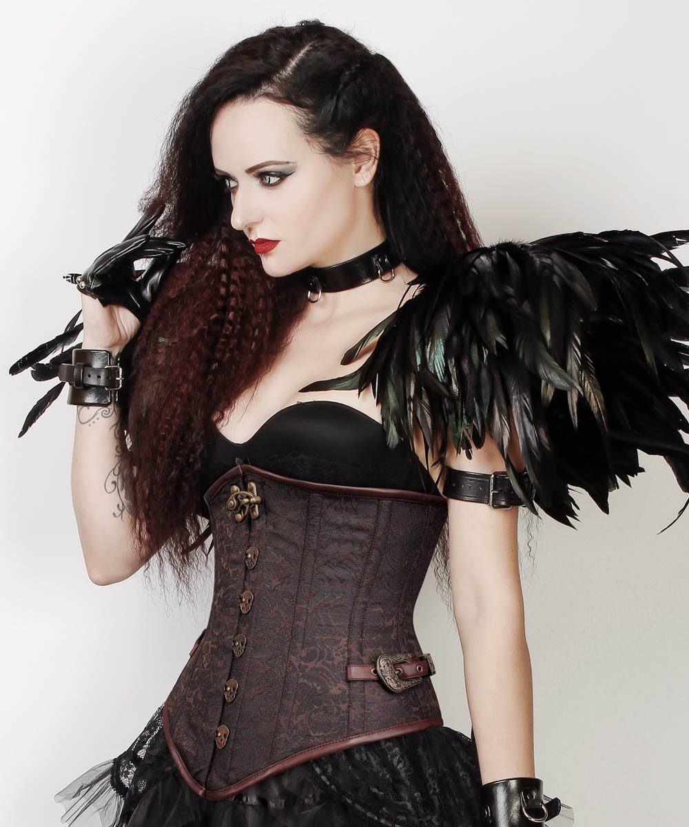 Femie Brocade Steampunk Underbust Corset