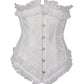 Cadmus White Underbust Corset with Lace Frill