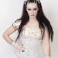 Cadmus White Underbust Corset with Lace Frill