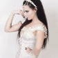 Cadmus White Underbust Corset with Lace Frill