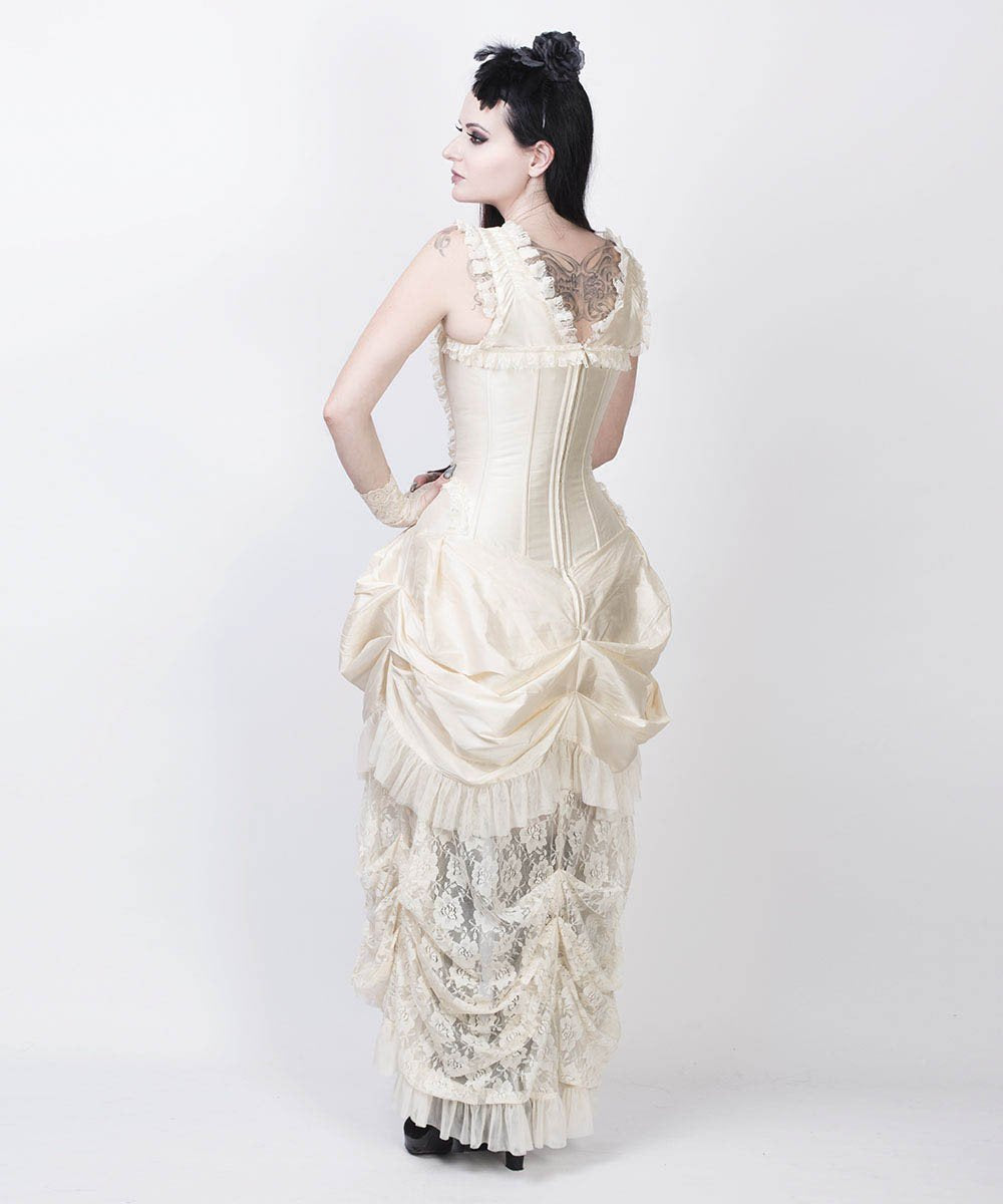 Aindrea Ivory Victorian Inspired Dress