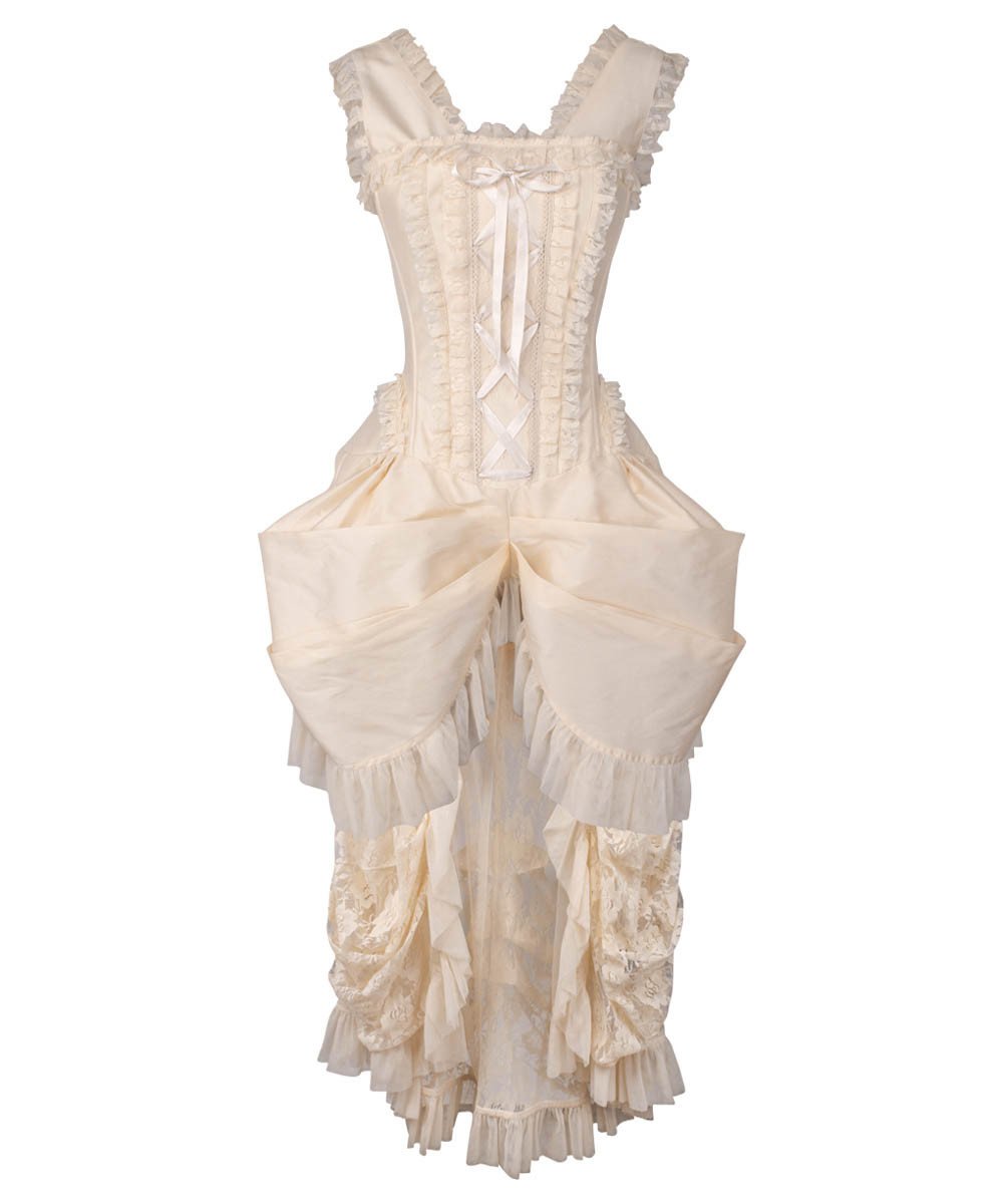 Aindrea Ivory Victorian Inspired Dress