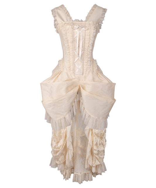 Aindrea Ivory Victorian Inspired Dress