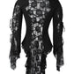 Larkin Black Gothic Top with Long Sleeve