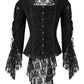 Larkin Black Gothic Top with Long Sleeve