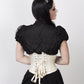 Afon Underbust Ivory Corset with Lace Overlay
