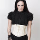 Afon Underbust Ivory Corset with Lace Overlay