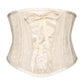 Afon Underbust Ivory Corset with Lace Overlay