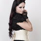 Afon Underbust Ivory Corset with Lace Overlay