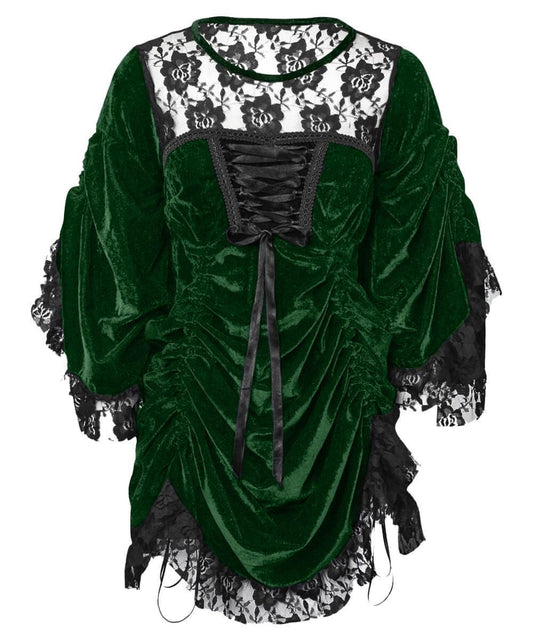 Ahoth Green Gothic Dual Top & Dress