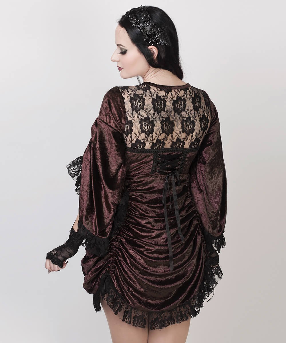 Cecilio Brown Steampunk Dual Top & Dress