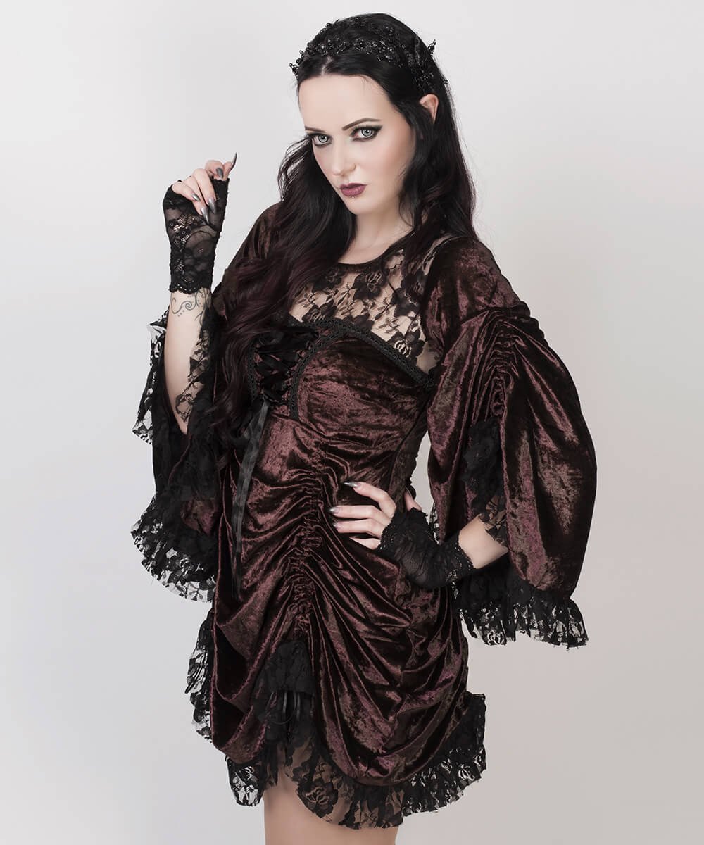 Cecilio Brown Steampunk Dual Top & Dress