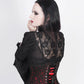 Cenhelm Underbust Red Corset with Lace Overlay